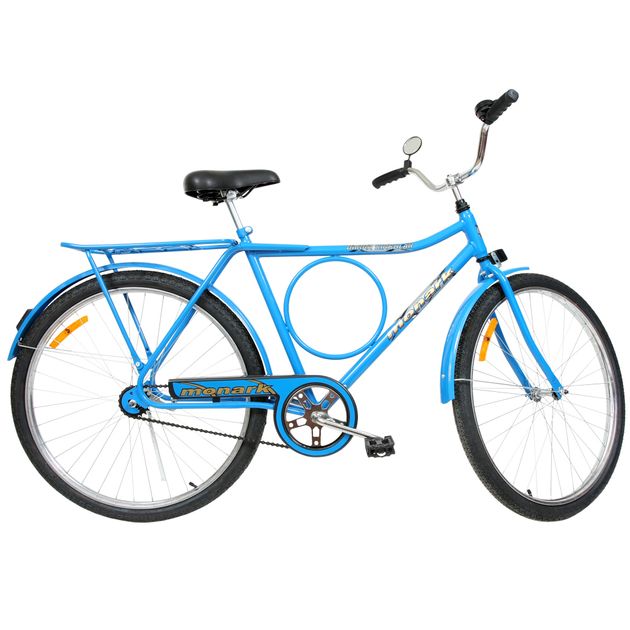 Bicicleta Monark Barra Circular Cp Aro 26 Rígida 1 Marcha - Azul